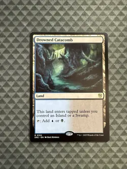 MTG Drowned Catacomb #0152 Rare Commander: Aetherdrift (DRC) - Image 1