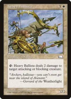 Heavy Ballista 17 WTH MTG White Summon Soldier 1997 Creature Common EN - Image 1