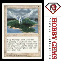 ISLAND SANCTUARY Fifth Edition Rare Magic the Gathering MTG - Image 1