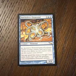 1x MTG Quicksilver Elemental - Mirrodin - Very LP #47 - Image 1
