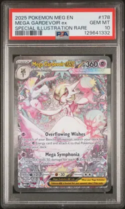 2025 POKEMON MEG EN-MEGA EVOLUTION #178 MEGA GARDEVOIR EX PSA 10 - Image 1