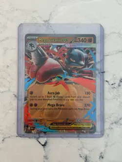 Mega Lucario EX 077/132 Double Rare Holo Pokemon Mega Evolution TCG NM - Image 1