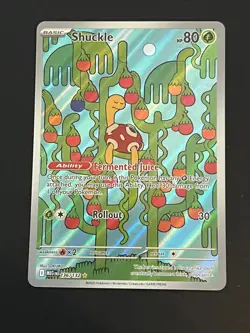 Pokemon TCG. Shuckle 136/132 Me01: Mega Evolution Shiny Rare Holo. NM-M. - Image 1