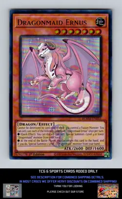 Battles of Legend: Monster Mayhem Yugioh #BLMM-EN055 Dragonmaid Ernus NM+ - Image 1