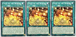 3 x CYHO-EN056 Cycle of the World - Common Mixed Editions Near Mint YuGiOh - Image 1