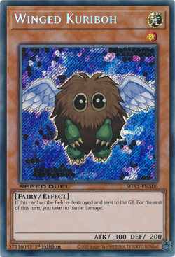 Winged Kuriboh - SGX1-ENA06 - Secret Rare 1st Edition Speed Duel GX NM Yugioh - Image 1