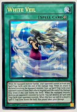DUSA-EN032 White Veil - Ultra Rare 1st Edition Near Mint YuGiOh Card - Image 1
