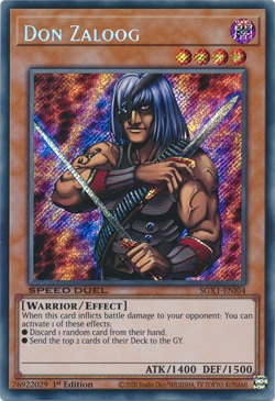 Don Zaloog - SGX1-EN104 - Secret Rare Speed Duel 1st Edition NM Yugioh - Image 1