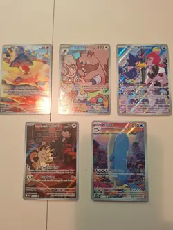 Lot Of 5 Full Art Pokemon Cards - Image 1