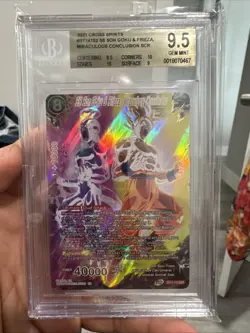 BGS 9.5 2021 SON GOKU DRAGON BALL SUPER CARD GAME CROSS SPIRITS BT14-152 SCR - Image 1