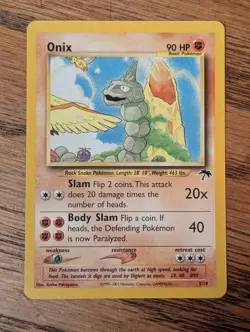 Onix 3/18 Southern Islands Promo Pokemon Card Rare Moderately Played - Image 1
