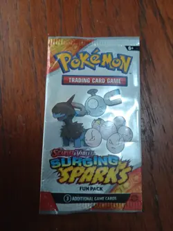 POKEMON SCARLET & VIOLET SURGING SPARKS 3 CARD FUN PACK - NEW FACTORY SEALED. - Image 2