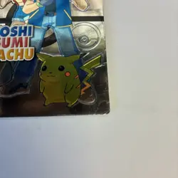 Pokemon Card Japanese Ash Misty Pikachu Satoshi Holo Meiji Embossed Get Card EX - Image 2