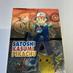 Pokemon Card Japanese Ash Misty Pikachu Satoshi Holo Meiji Embossed Get Card EX - Image 4