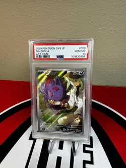 PSA 10 N's Zorua AR 108/100 sv9 Battle Partners Japanese Pokemon Card - Image 1