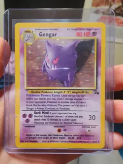 Pokemon TCG Gengar Fossil Holo Card 5/62 Unlimited Rare - Image 4