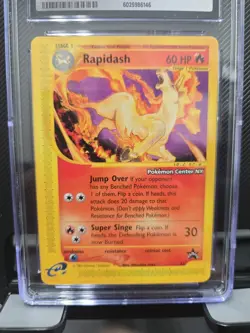 Rapidash Black Star Promo Card 51 Series Pokemon Center New York Cgc 10 - Image 3