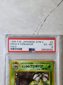 Erika's Venusaur Gym 2 1999 PM #3 PSA 6 Graded Pokemon Card Holo WOTC Vintage - Image 4