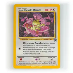 Pokemon - Team Rocket's Meowth - Non Holo - 18 - Black Star Promo Card - Image 1