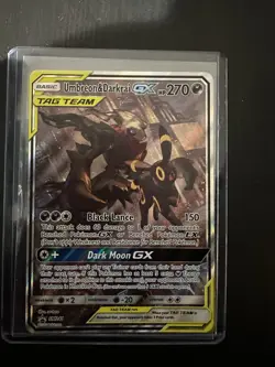 Umbreon & Darkrai GX SM241 Promo Pokemon Card Near Mint Minus - Image 2