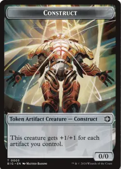 MTG Construct Token Normal NM Outlaws of Thunder Junction: The Big Score Magic 3 - Image 1