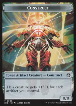 MTG Construct Token Normal NM Outlaws of Thunder Junction OTJ The Big Score - Image 1