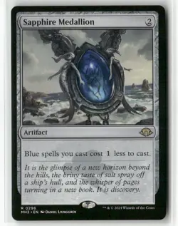 magic the gathering Sapphire Medallion Modern Horizons 3 #296 - Image 1