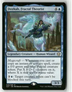 magic the gathering Deekah, Fractal Theorist Commander 2021 #26 - Image 1