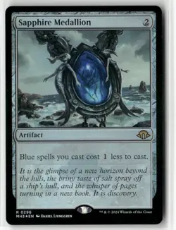 magic the gathering Sapphire Medallion Modern Horizons 3 Foil #296 - Image 1