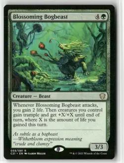 magic the gathering Blossoming Bogbeast Commander 2021 #59 - Image 1