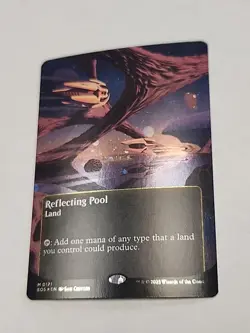 MTG Magic Edge Of Eternities Galaxy Foil Borderless Reflecting Pool - Image 1