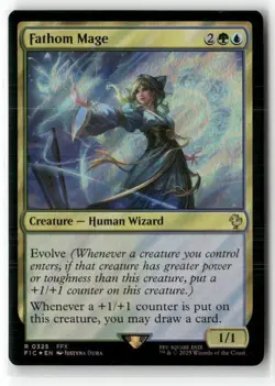 Fathom Mage (Surge Foil) Commander: Final Fantasy Foil MAGIC MTG NM - Image 1