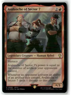 Avalanche of Sector 7 (Surge Foil) Commander: Final Fantasy Foil - Image 1