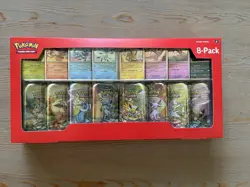 2025 Pokemon TCG: Prismatic Evolutions Mini Tin Exclusive Costco Bundle 8-Pack - Image 1