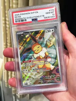 Pokemon TCG Eevee Prismatic Evolutions Promo SVP173 - PSA 10 GEM Mint - Image 1
