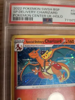 Pokemon Double Swirl Special Delivery Charizard PSA 9 - Image 2