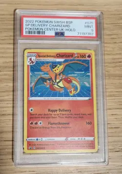 Pokemon Double Swirl Special Delivery Charizard PSA 9 - Image 3