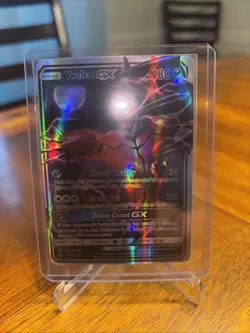 Pokemon TCG Yveltal GX 79/131 Forbidden Light Ultra Rare Holo LP - Image 1