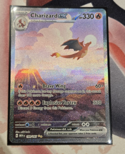 Pokemon 151 CHARIZARD ex #199/165 SIR Secret Illustration Rare - Image 1
