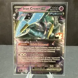 Iron Crown ex 081/162 Temporal Forces Prize Pack Series Pokemon TCG Stamped NM - Image 1