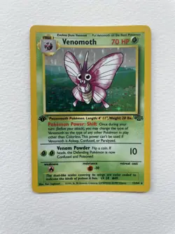 Pokemon TCG Venomoth Jungle Holo 1st Edition 13/64 WOTC Near Mint English - Image 3