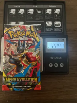 Extremely heavy 22.91g! Pokemon Mega Evolution booster pack English - Image 1