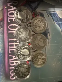 Yu-Gi-Oh YCS Pre-reg Coins Set Of 7 - Image 1