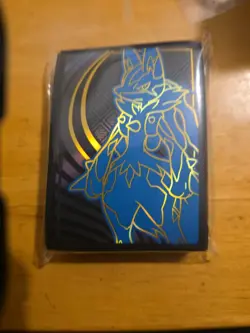 Pokemon Mega Evolutions ETB Lucario Card Sleeves. Brand New Sealed - Image 1