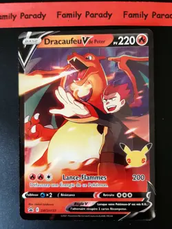 Charizard V - Peter Holo 220pv SWSH133 Pokemon Card Promo 25 Years French New - Image 1