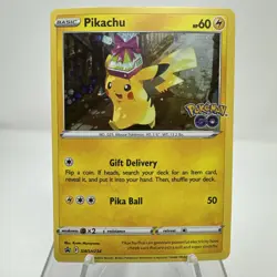 Pikachu SWSH234 Pokemon Go (Holo Black Star Promo) Pokemon Card NM See Pics - Image 1