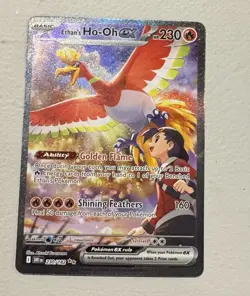 Pokemon TCG Ethan's Ho-Oh EX 230/182 Holo Card Sir Destined Rivals - Image 1