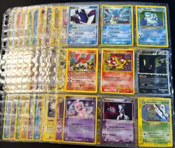 Lot of 90 ALL HOLO Vintage Pokemon Card Binder Collection - Image 1