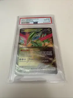 Pokemon Iron Leaves EX Black Star Promo Card SVP128 Scarlet & Violet 2024 PSA 10 - Image 1