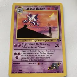 Sabrina's Haunter 55/132 Gym Challenge Unlimited Pokemon Card Uncommon - Image 1